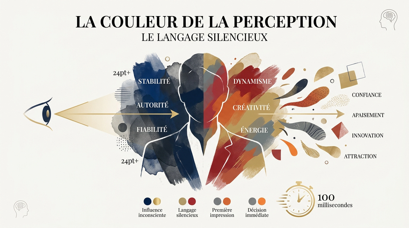 Impact de la psychologie des couleurs sur le portrait professionnel