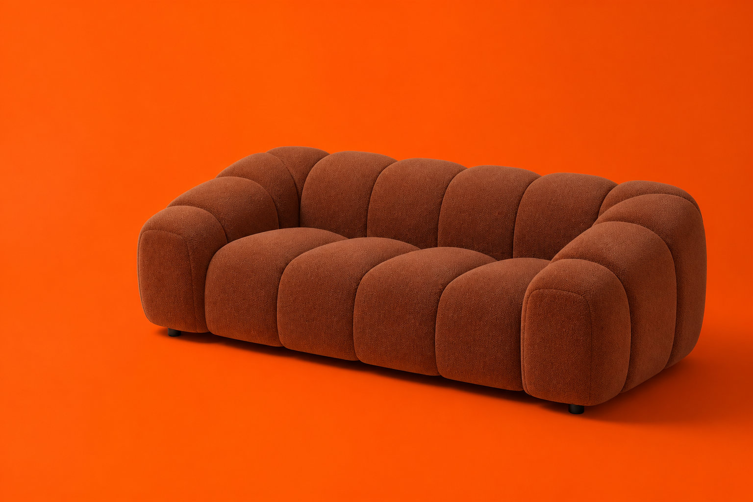 Canapé nuage AVA terracotta : l'éclat chaleureux des nuances terreuses