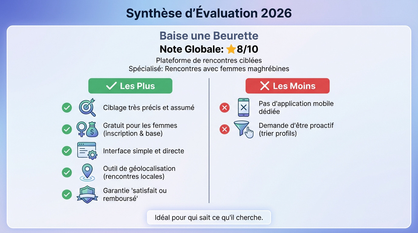 Synthèse et évaluation de la plateforme Baise une Beurette