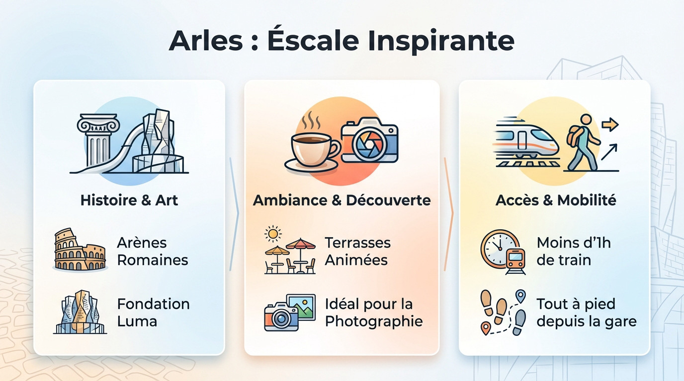 Les arènes romaines d'Arles et la tour moderne de la fondation Luma