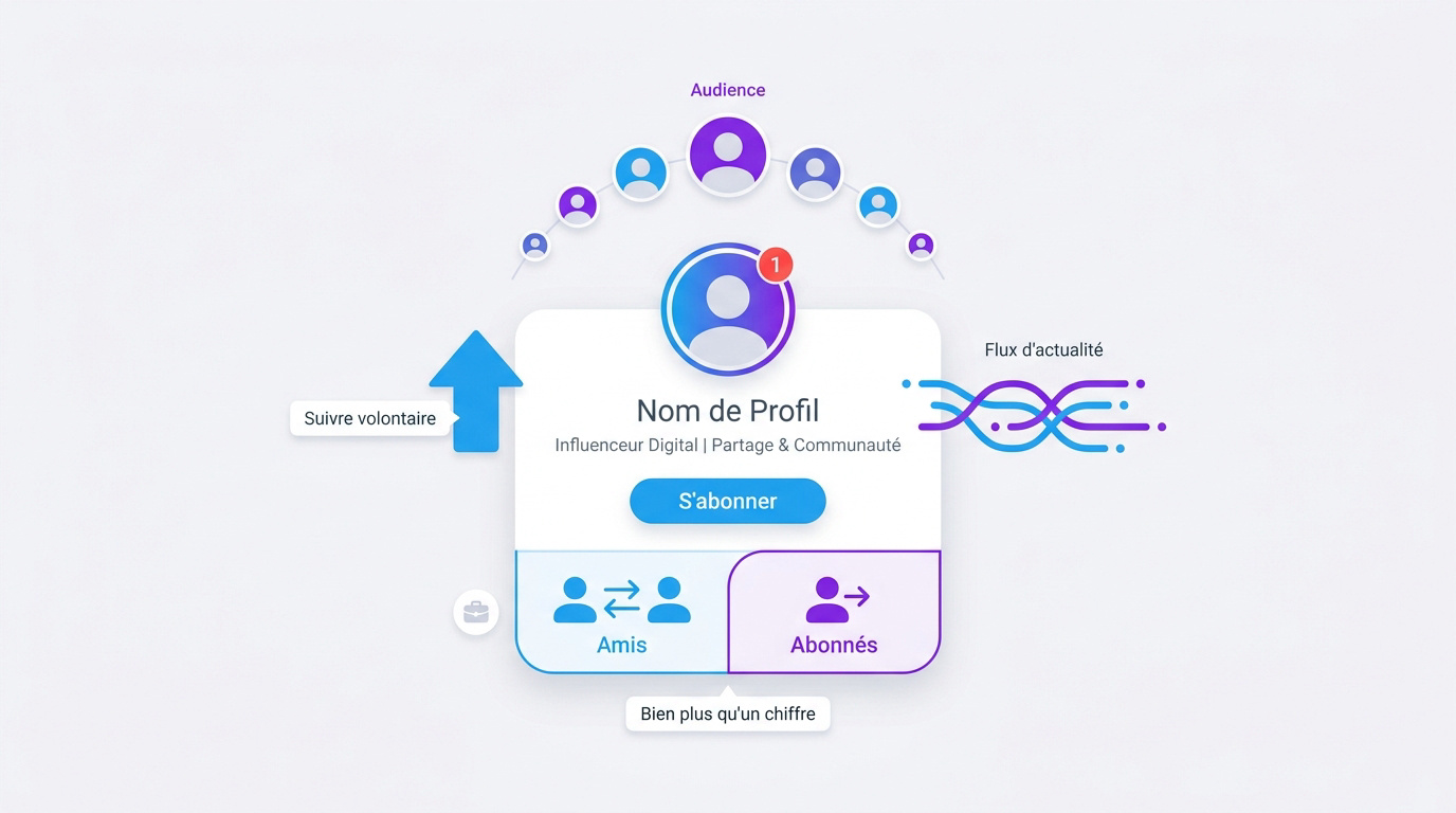 Illustration des interactions et de l'audience sur les réseaux sociaux