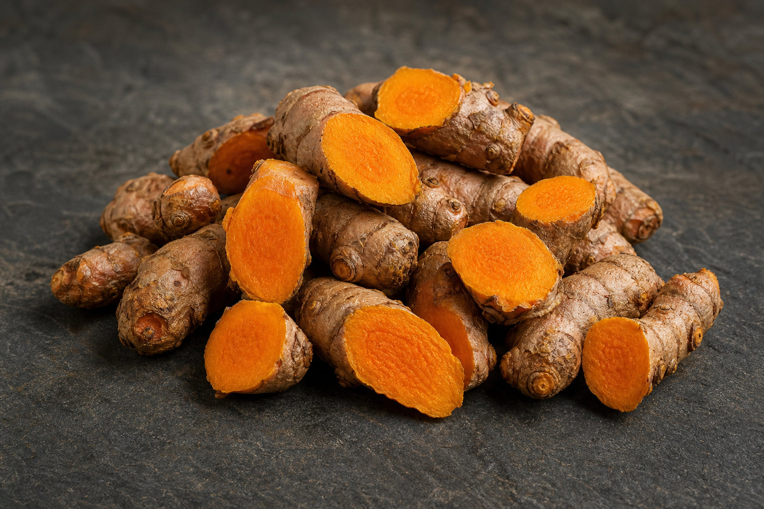 Curcuma racine coupée bio : intensité et couleur naturelle