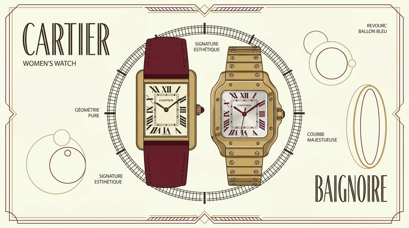 Montres Cartier iconiques Art déco