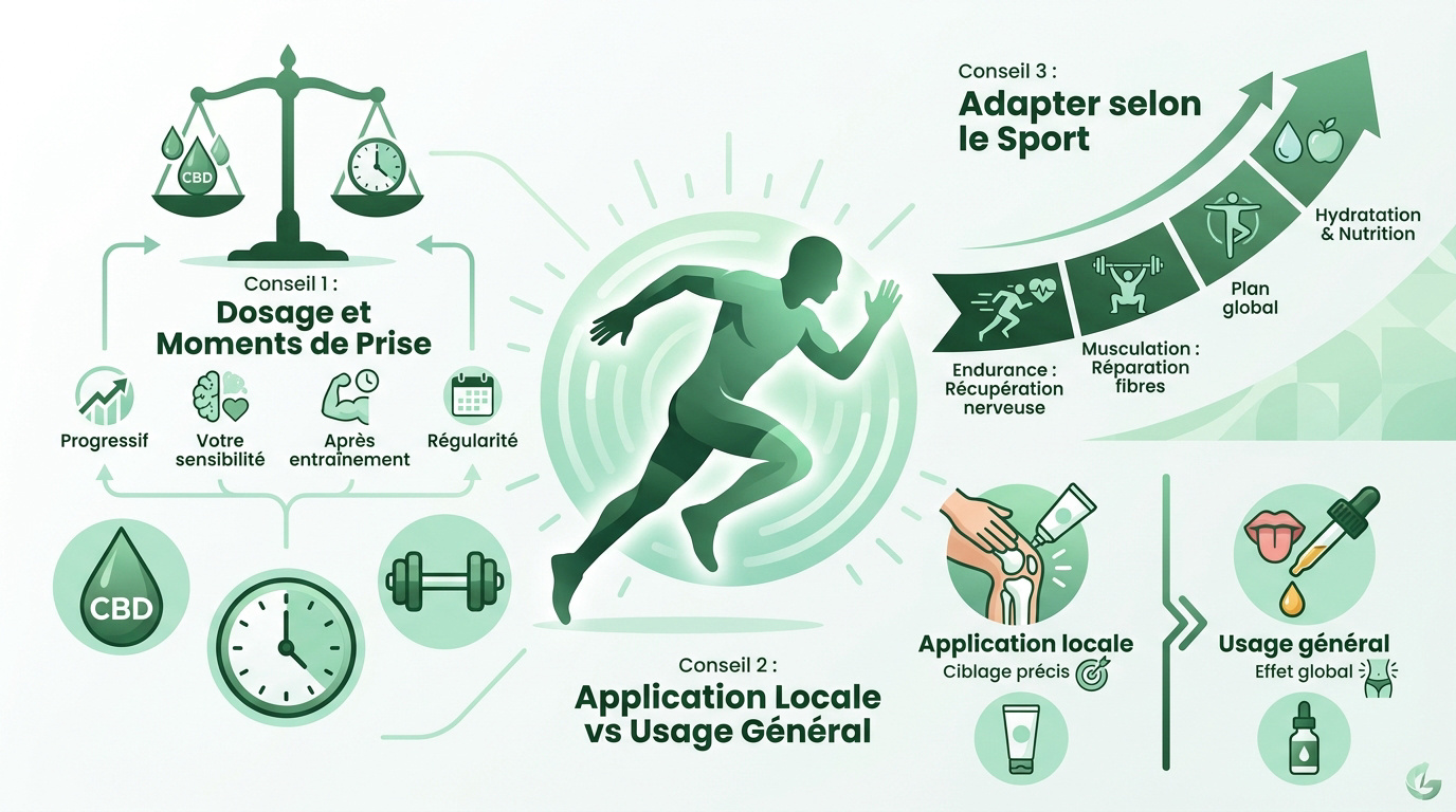 Utilisation du CBD pour la récupération musculaire et la performance sportive