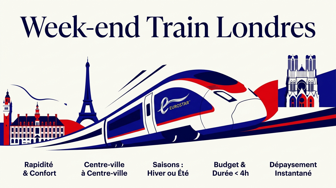 Voyageurs profitant du confort de l'Eurostar au départ de Londres vers la France