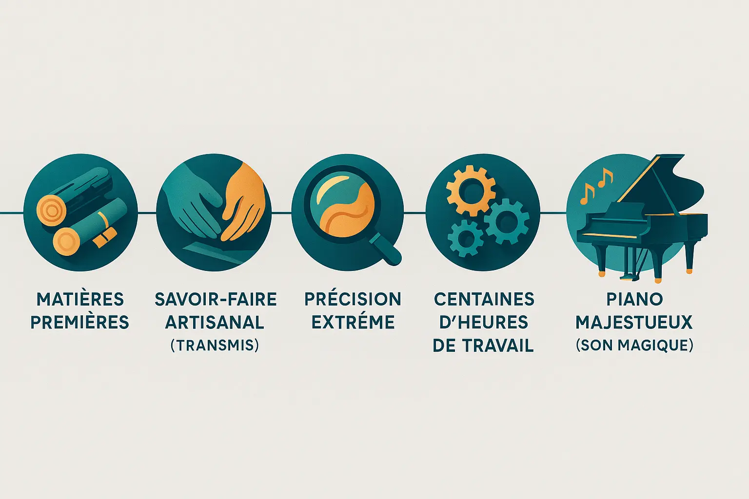 Fabrication d'un piano