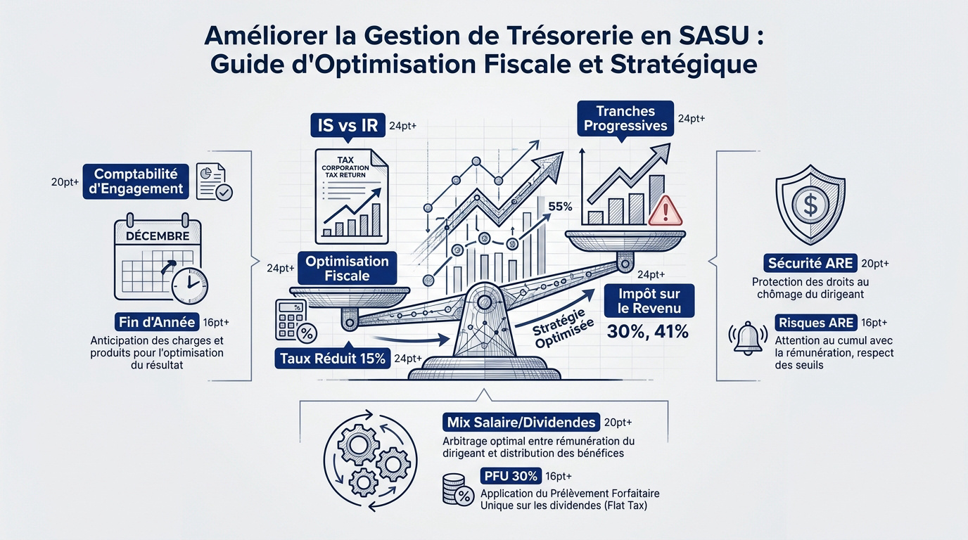 Optimisation de la trésorerie et fiscalité en SASU