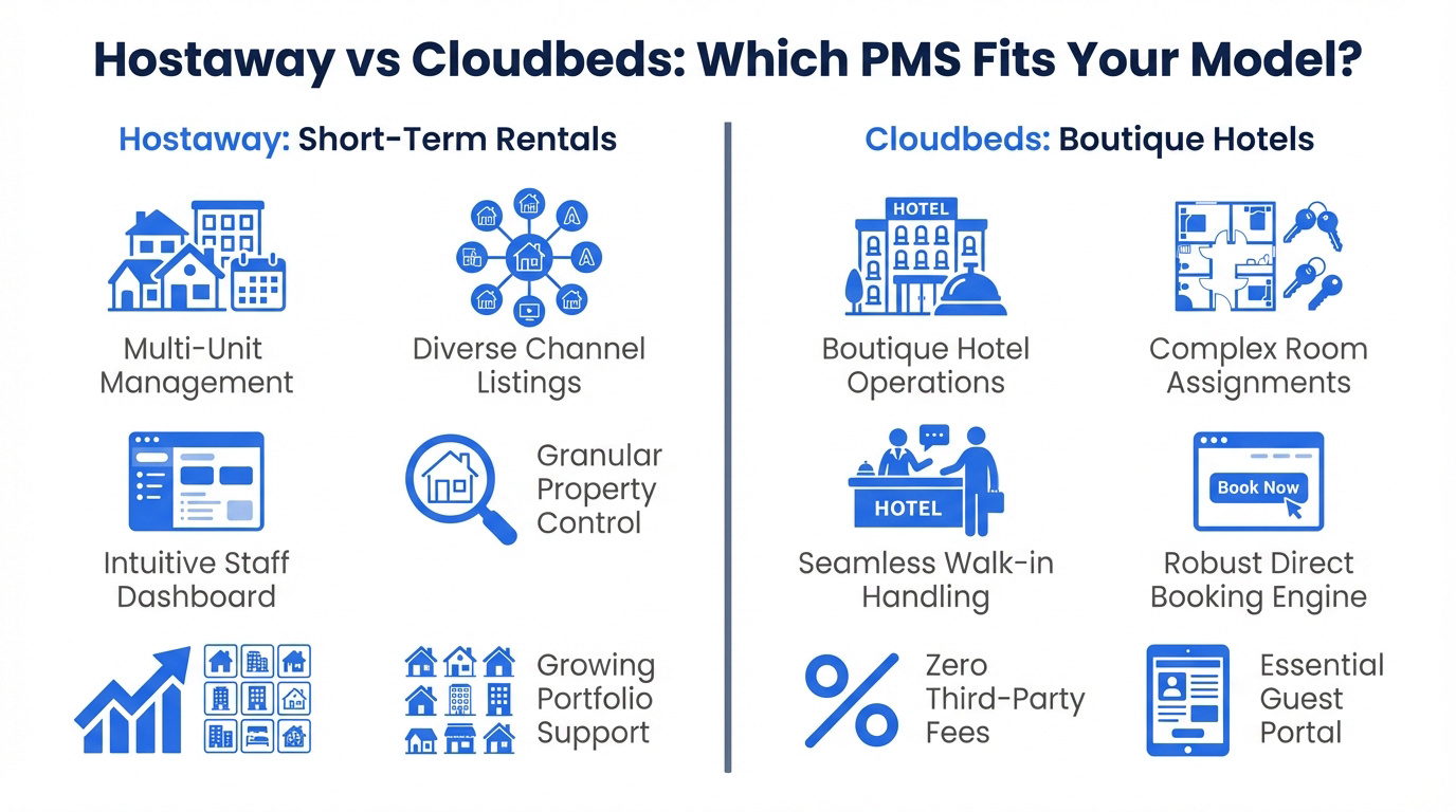 Comparison between Hostaway and Cloudbeds management software