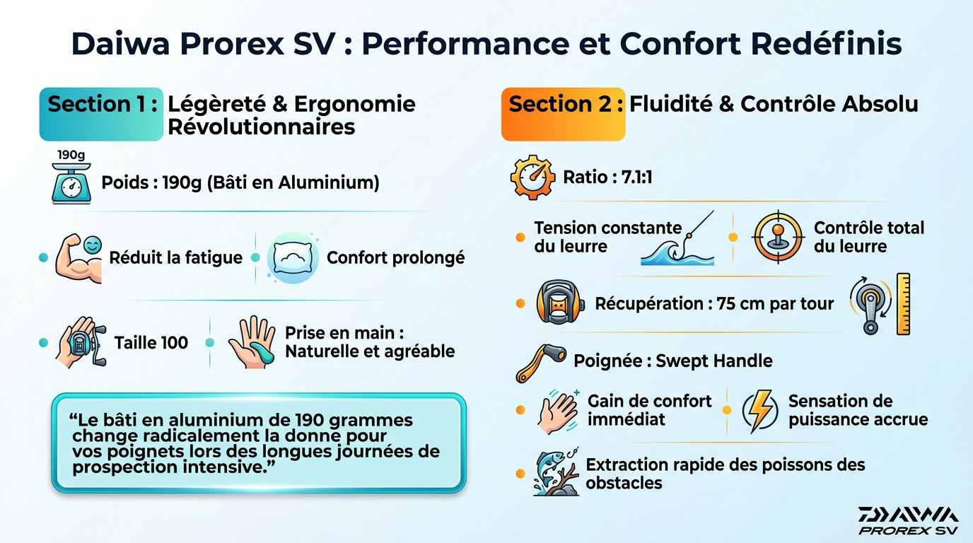 Pêcheur utilisant le moulinet casting Daiwa Prorex SV au bord de l'eau