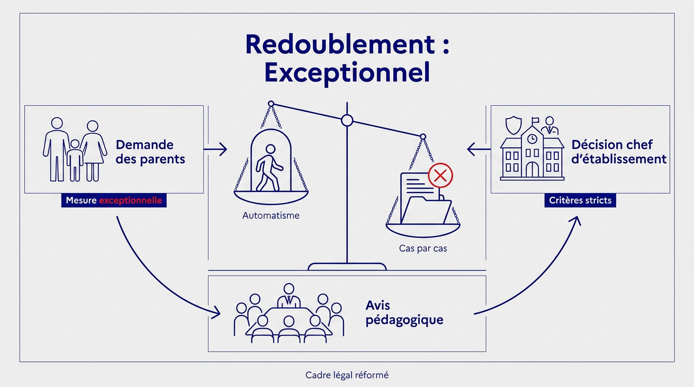 Conseil de classe et décision de redoublement au lycée