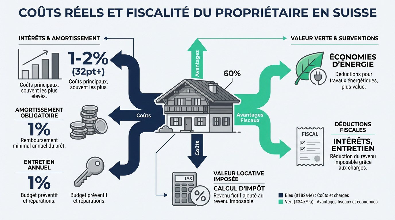 Analyse des coûts immobiliers et fiscalité en Suisse