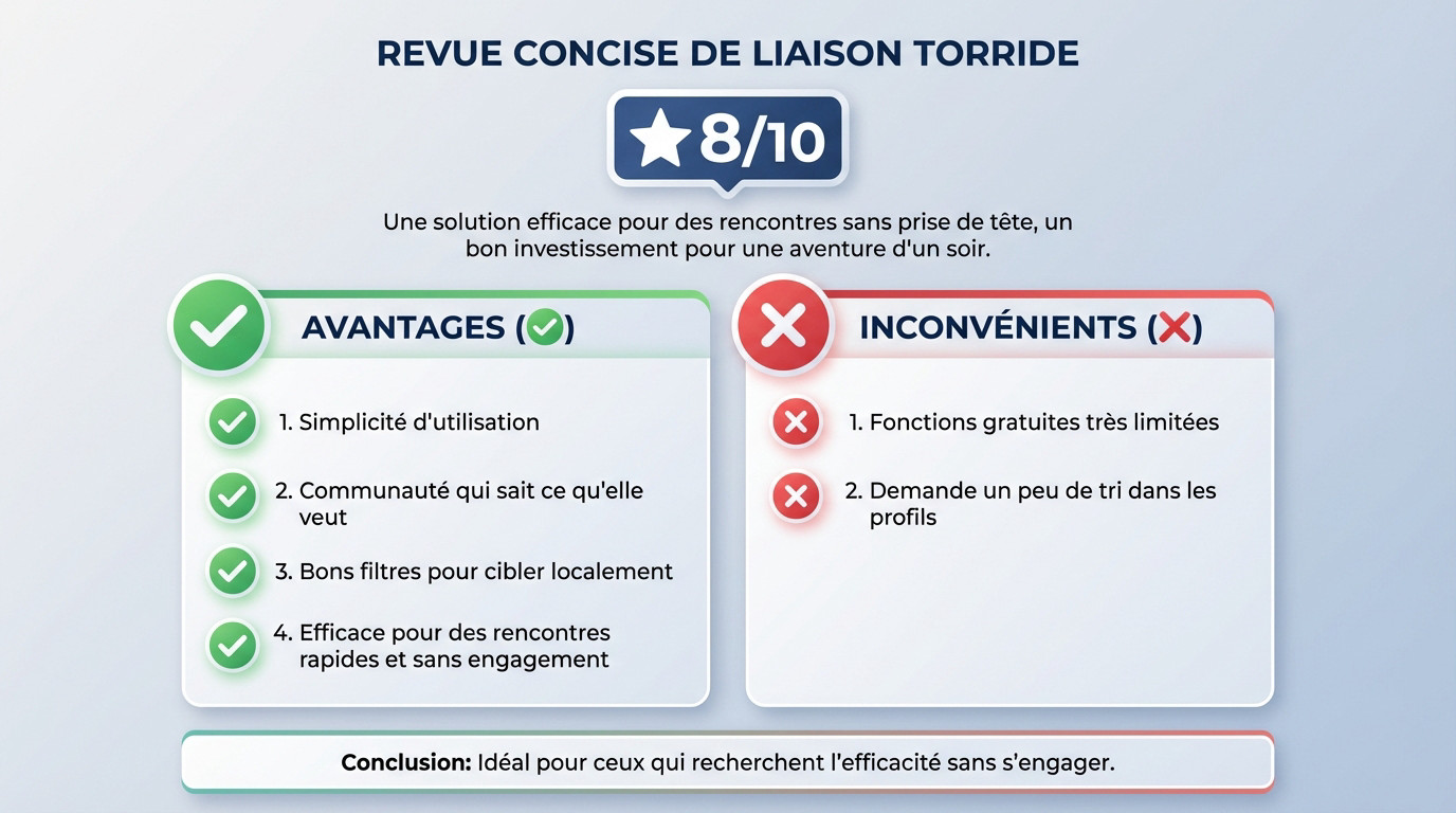 Notre verdict et note globale sur le site LiaisonTorride