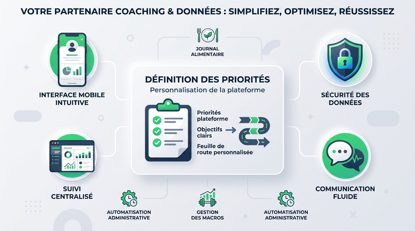 Interface de gestion de données pour plateforme de coaching sportif