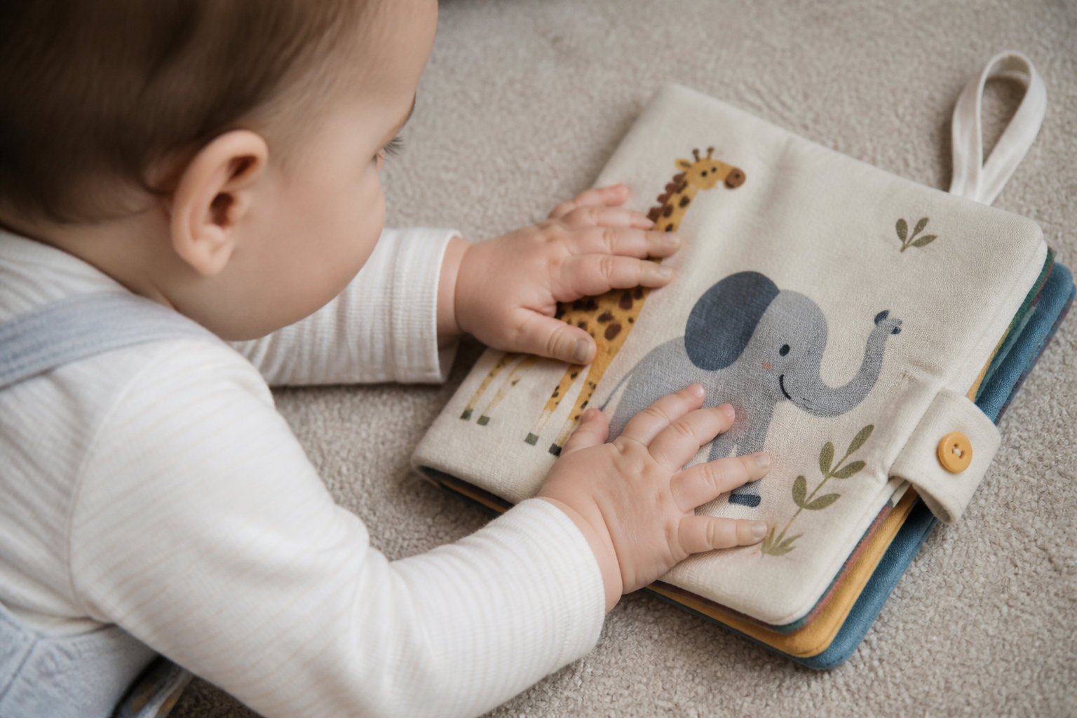 Livre imagier tissu Animaux - Édition Prestige : un compagnon d'apprentissage haut de gamme