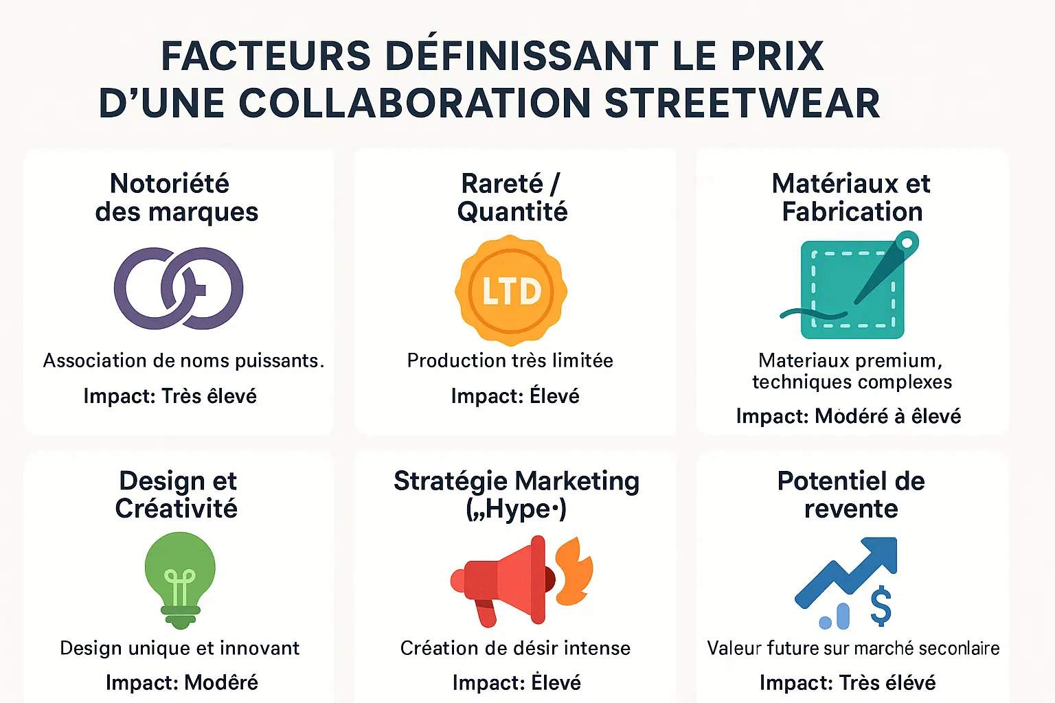Facteurs clés influençant le prix des collaborations streetwear