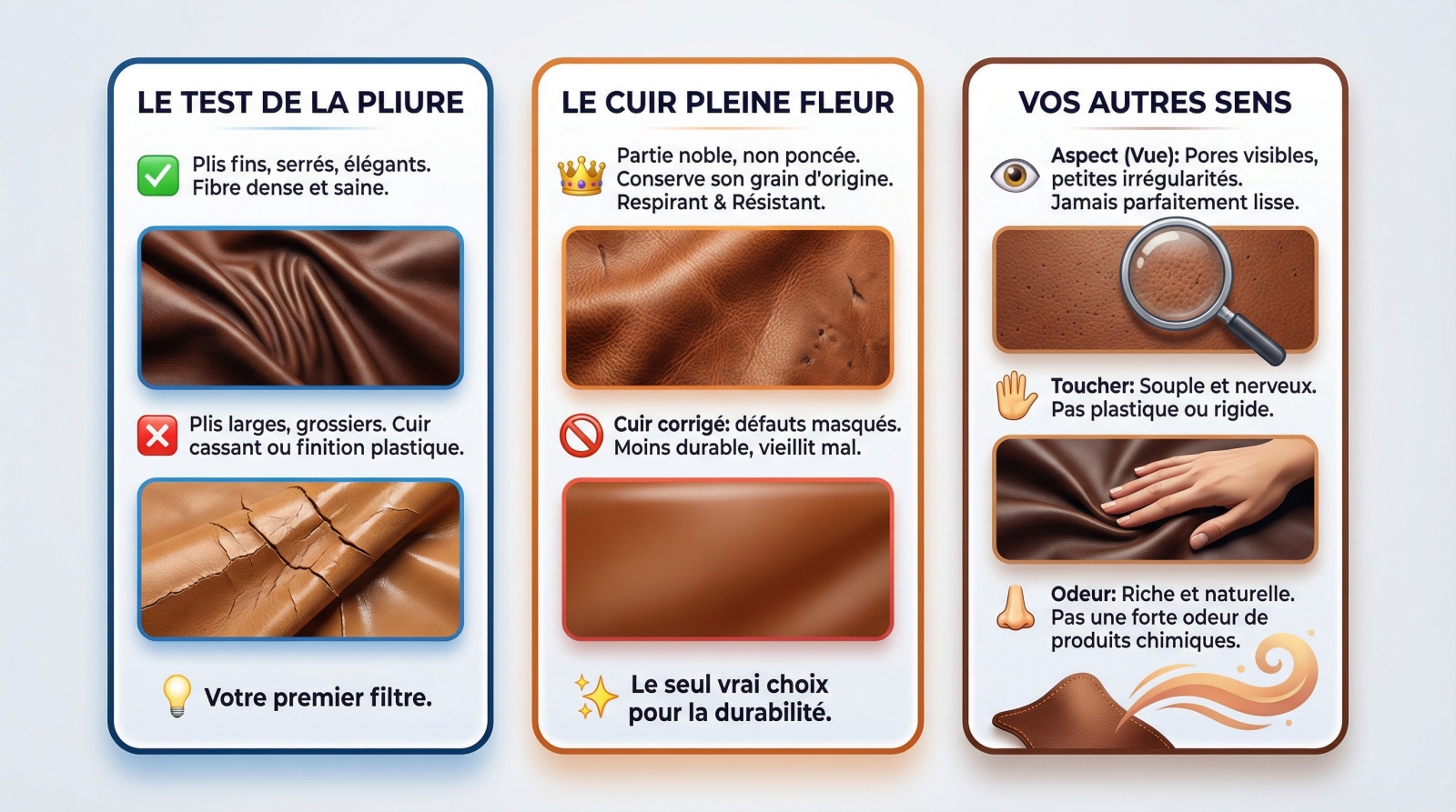 Inspection minutieuse d'une chaussure en cuir pour <strong>évaluer la qualité</strong>