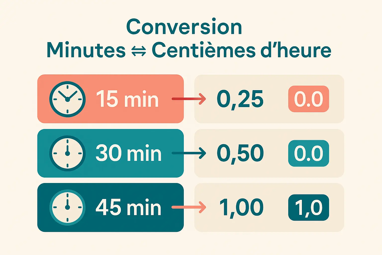 Exercices Conversion Heures Minutes Secondes Pdf ᐅ Convertisseur d'heures en centièmes : tableau de conversion & calcul