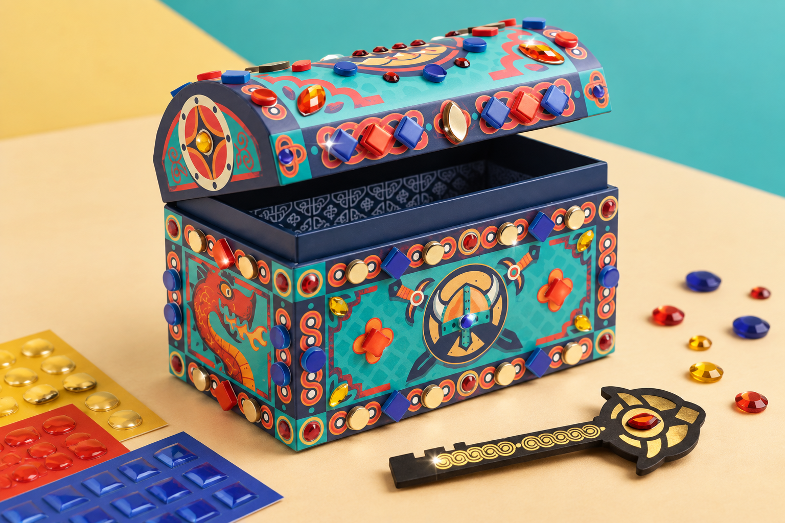 The Djeco Super Trésor kit for making a keepsake box