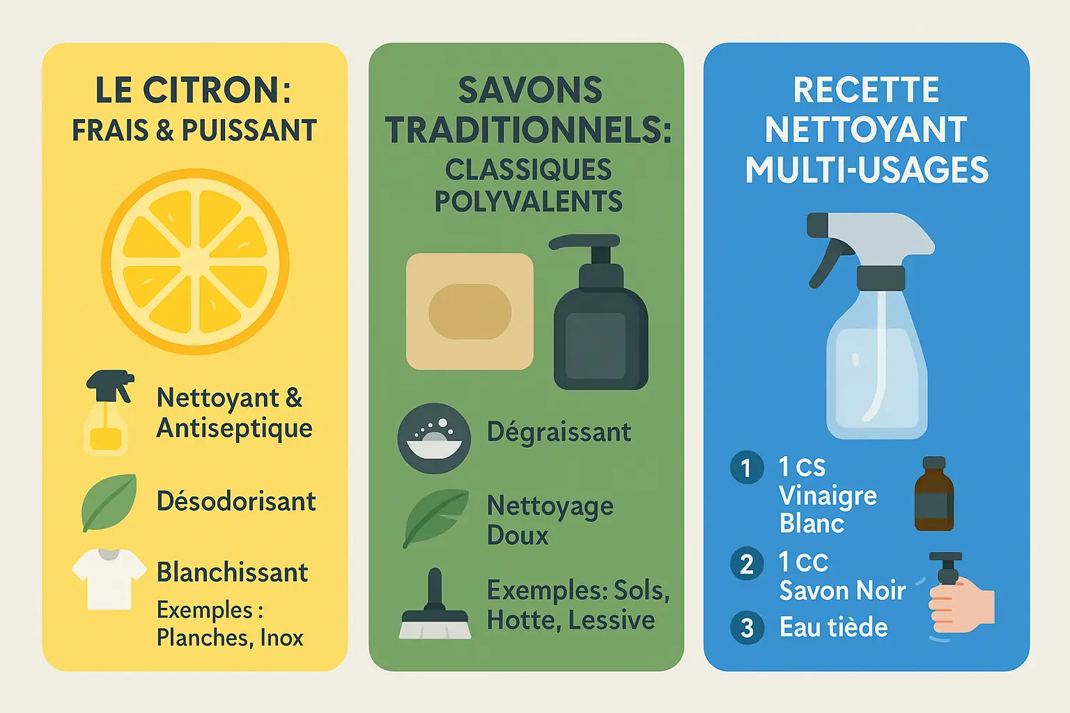 Citron et savons naturels pour un nettoyage écologique