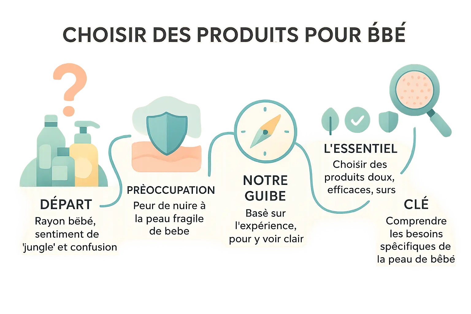 Parents devant le rayon produits bébé en supermarché