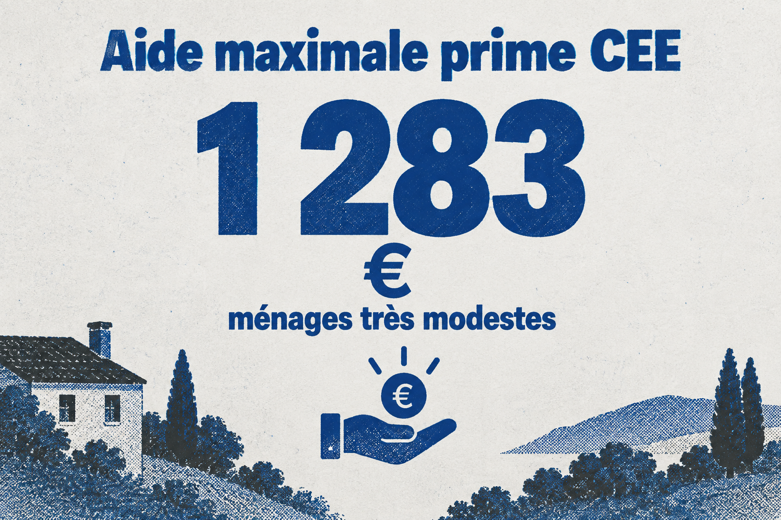 La prime CEE peut atteindre jusqu'à 1 283 € pour les ménages très modestes.