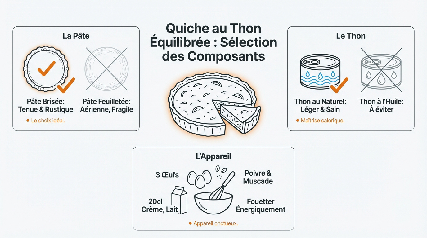 Quiche au thon : les secrets d'une texture parfaite