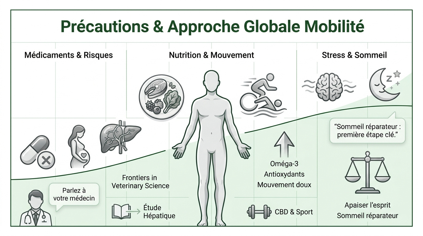 Approche globale de la mobilité incluant nutrition et activité physique douce pour soulager l'arthrose