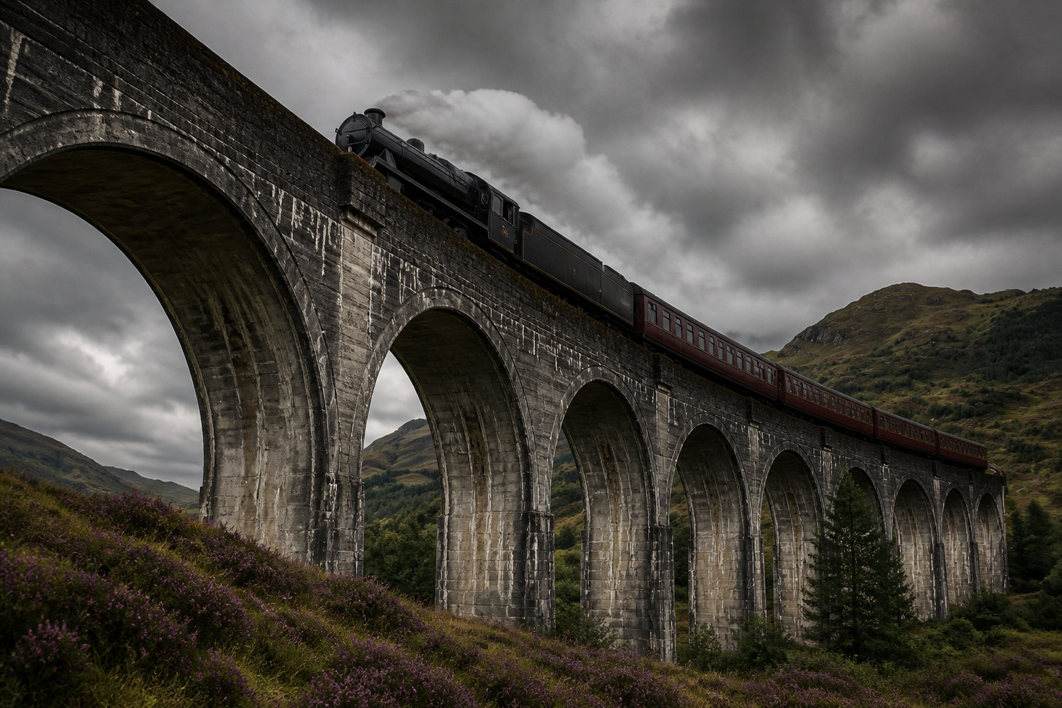 Retour par les paysages de Glencoe et du Loch Lomond