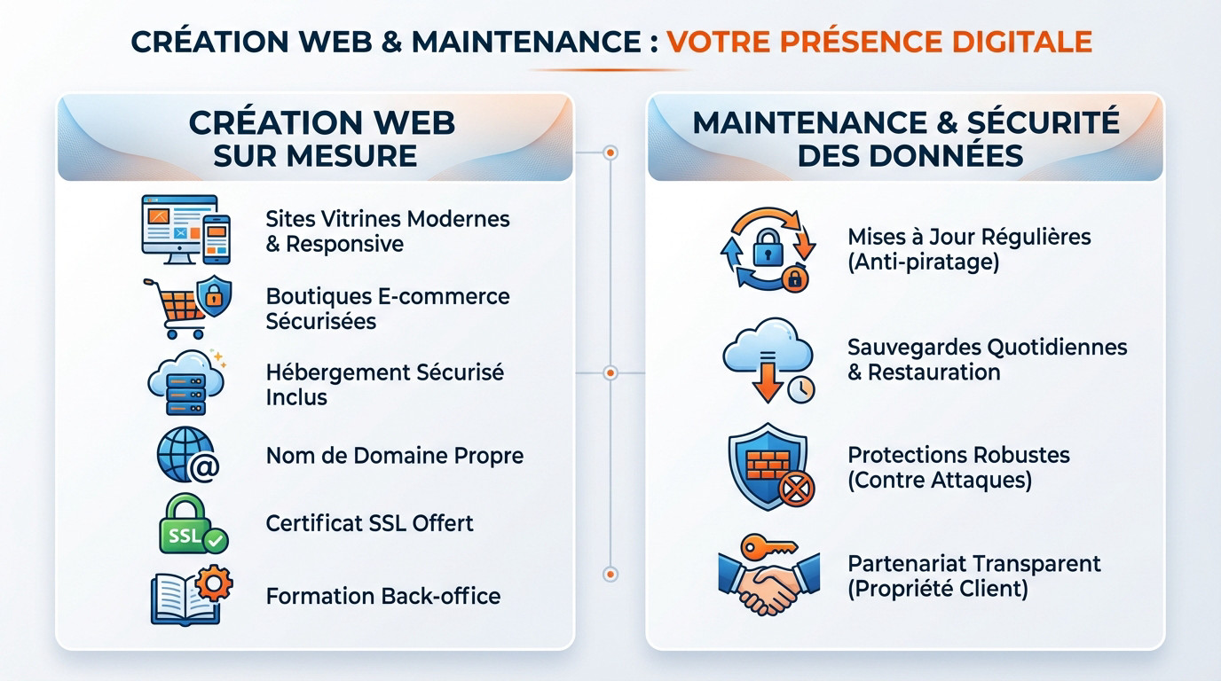 Création de site internet et maintenance web à Touvois