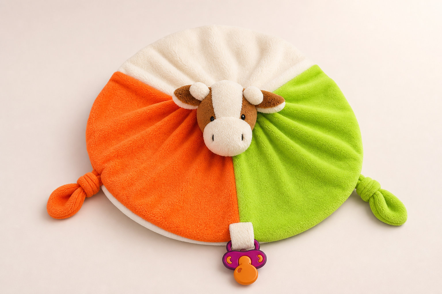 Doudou Vache : un éveil sensoriel tout en rondeur