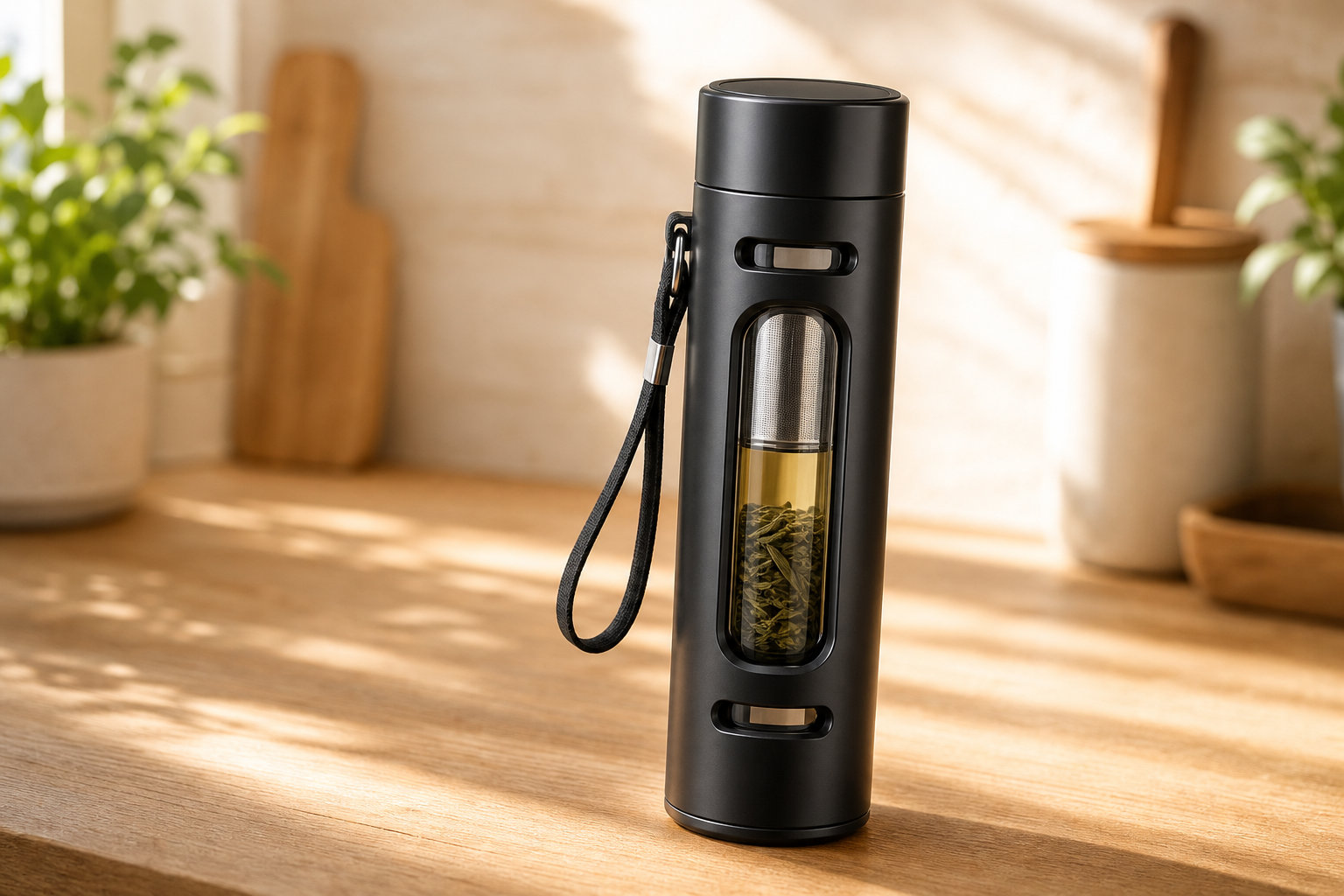 Gourde en verre avec infuseur - Infusion parfaite