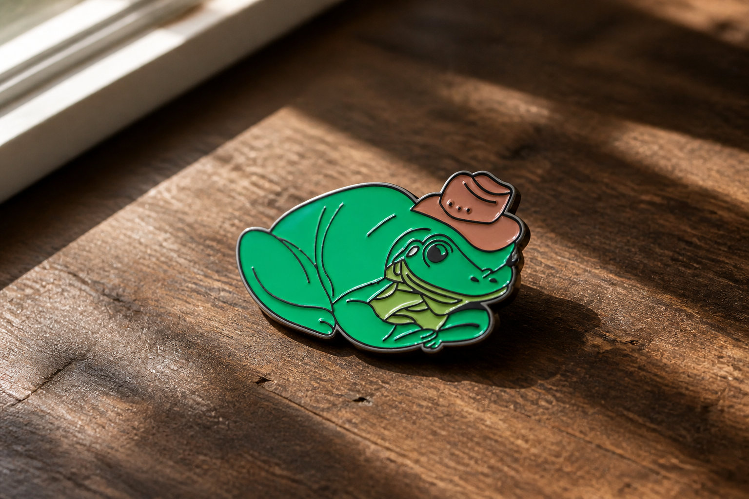 Giddy Up Slt Frog Pin For Bold Humor