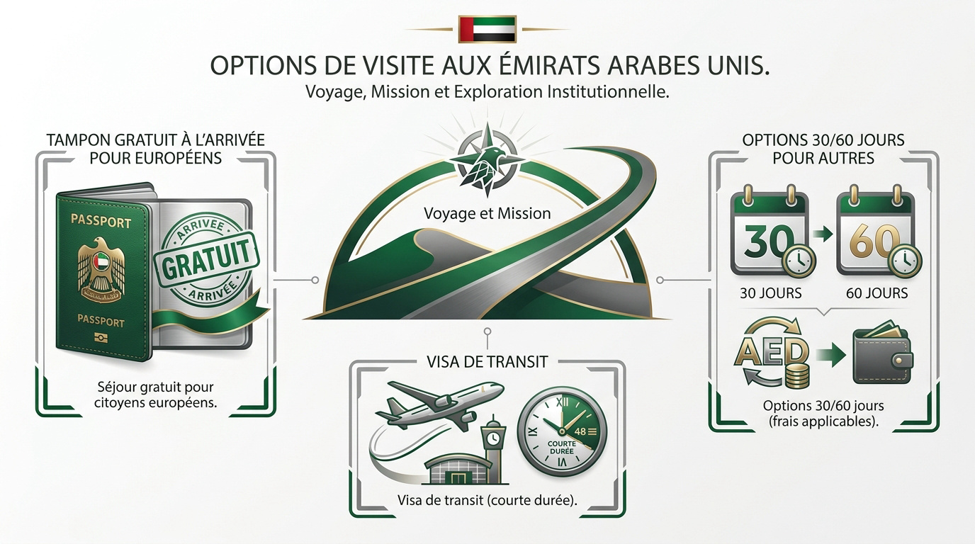 Différentes options de visas touristiques pour les Émirats Arabes Unis