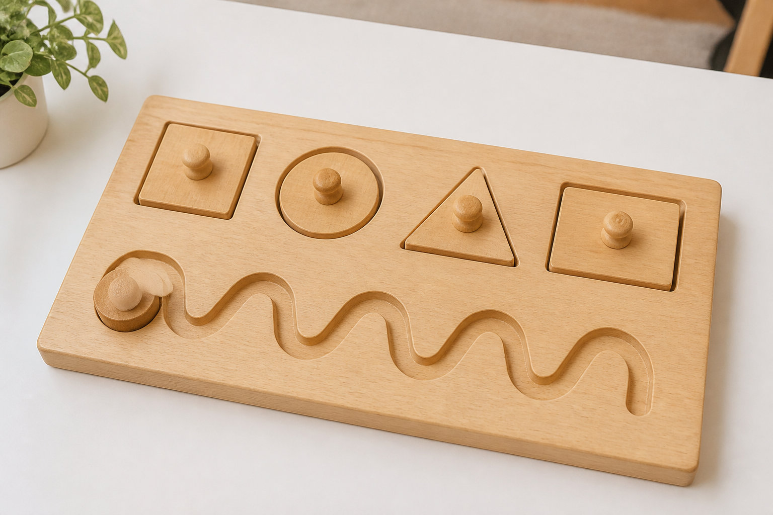 La planche en bois Montessori : un support d'excellence pour le tracé