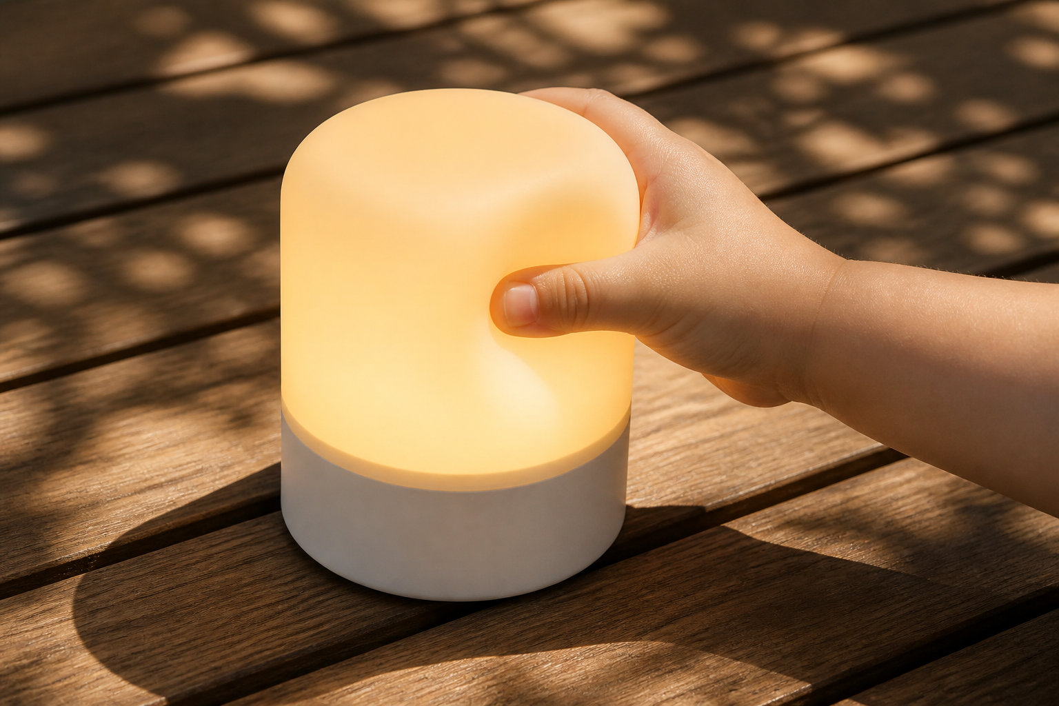 Veilleuse bébé rechargeable tactile RGB : la douceur interactive