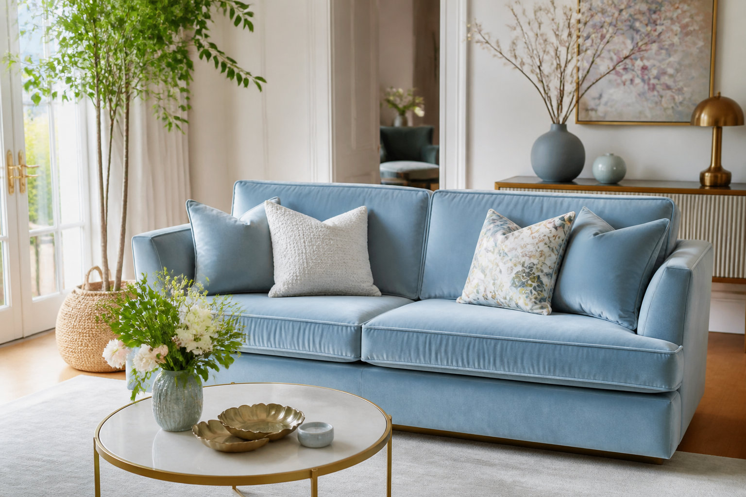 Nuance pastel et velours bleu azur : la légèreté du LILO