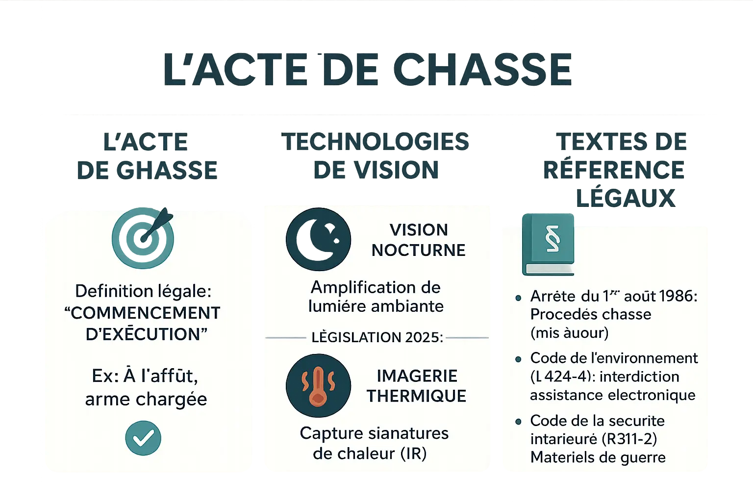 Illustration légale chasse thermique