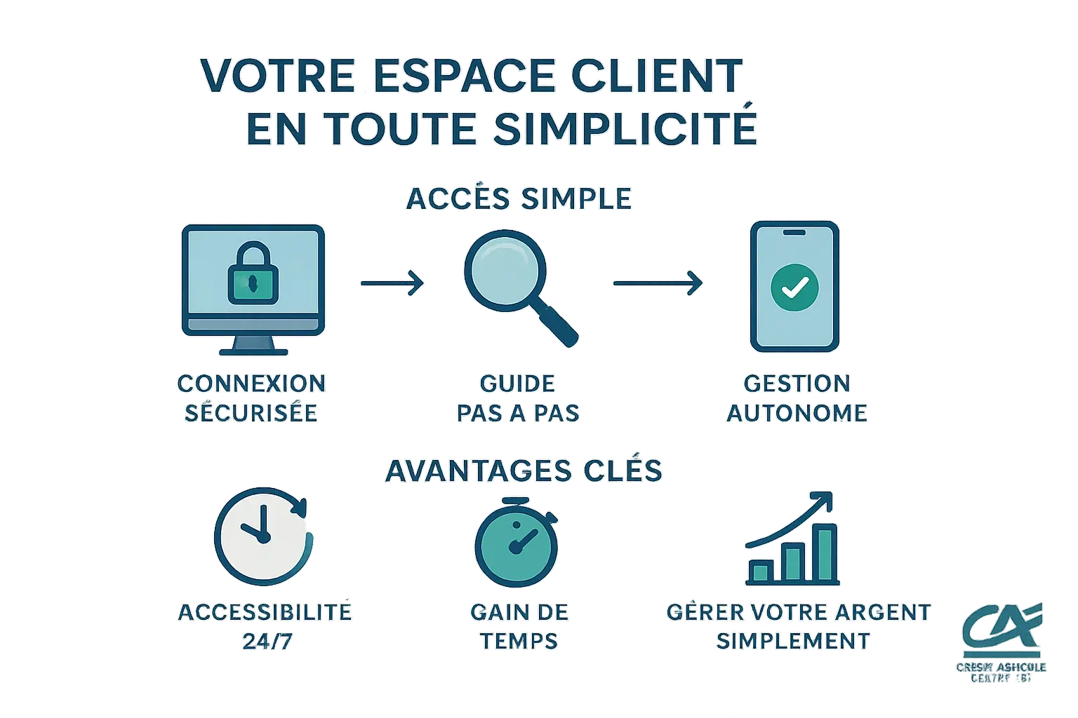 Accédez à compte Cacentrest facile et sécurisé 2 Interface de connexion à l'espace client du Crédit Agricole Centre-Est
