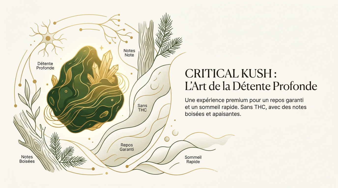 Résine Critical Kush CBD 50% pour la relaxation nocturne