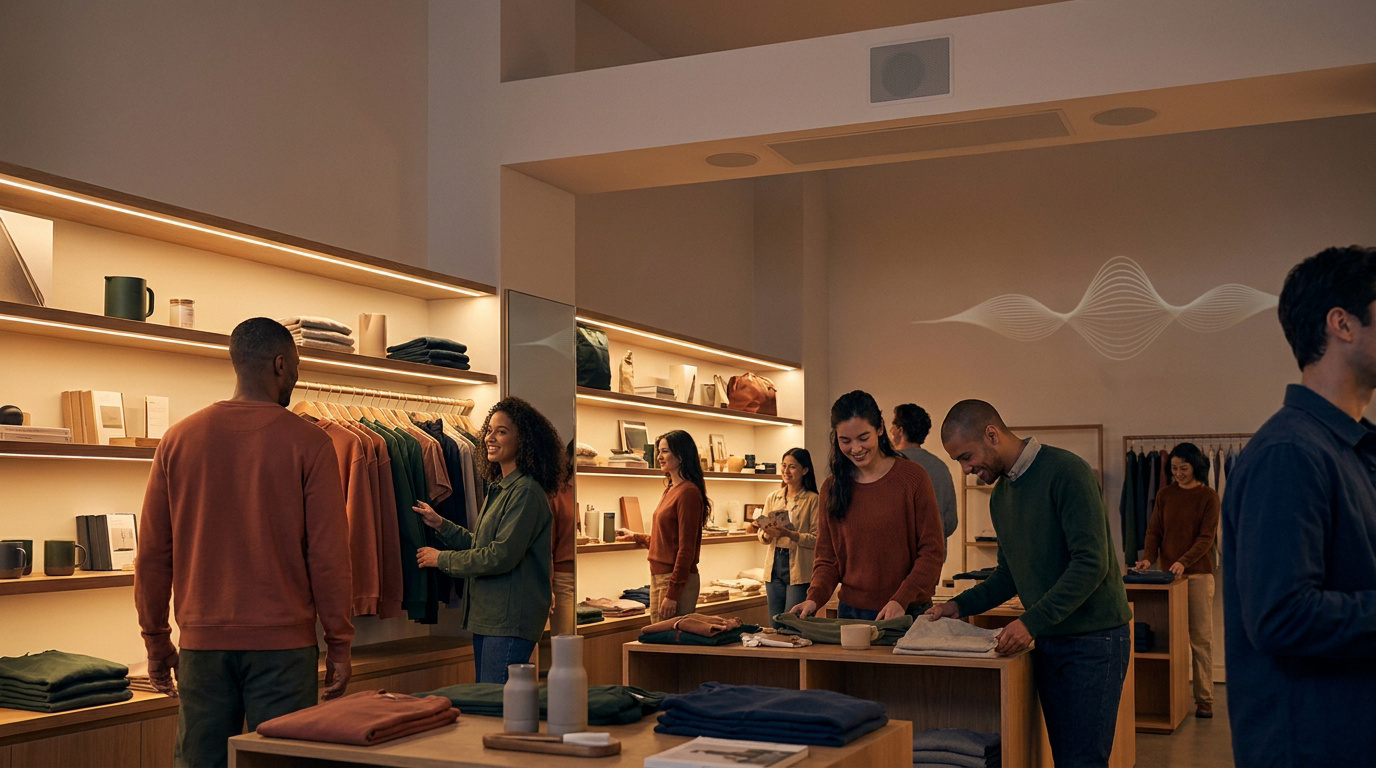 Quel est le principal avantage marketing sonore en retail ?