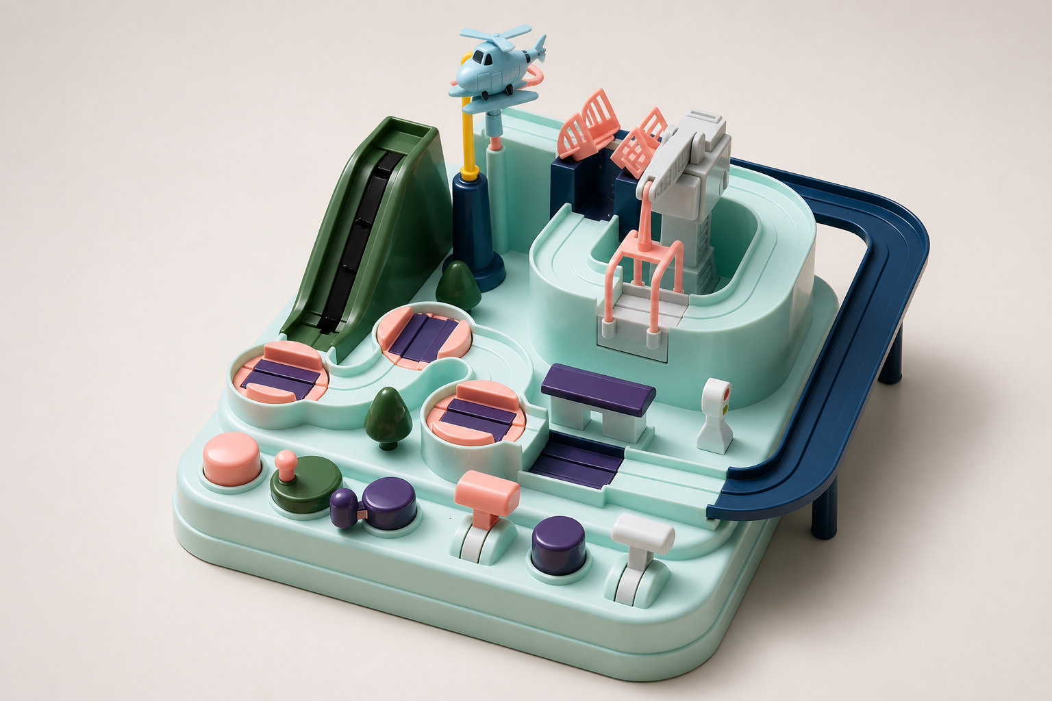Circuit de voiture Montessori : concentration et gestion de l'espace