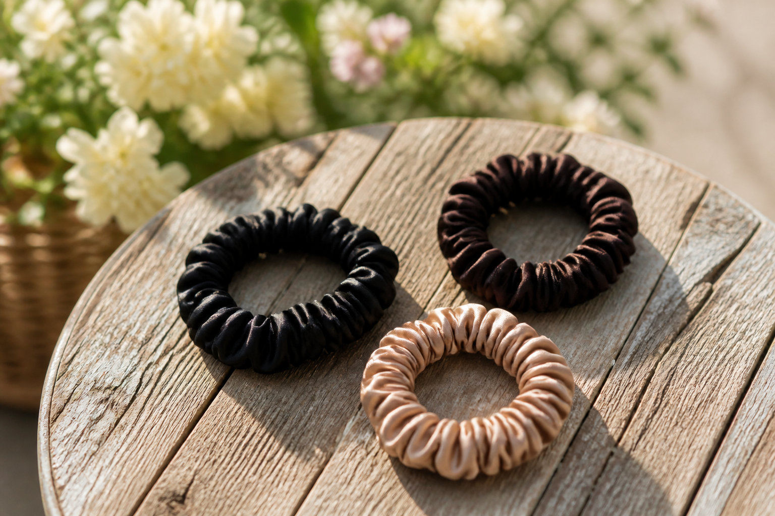 Chouchou en soie sforsilk pour préserver vos boucles