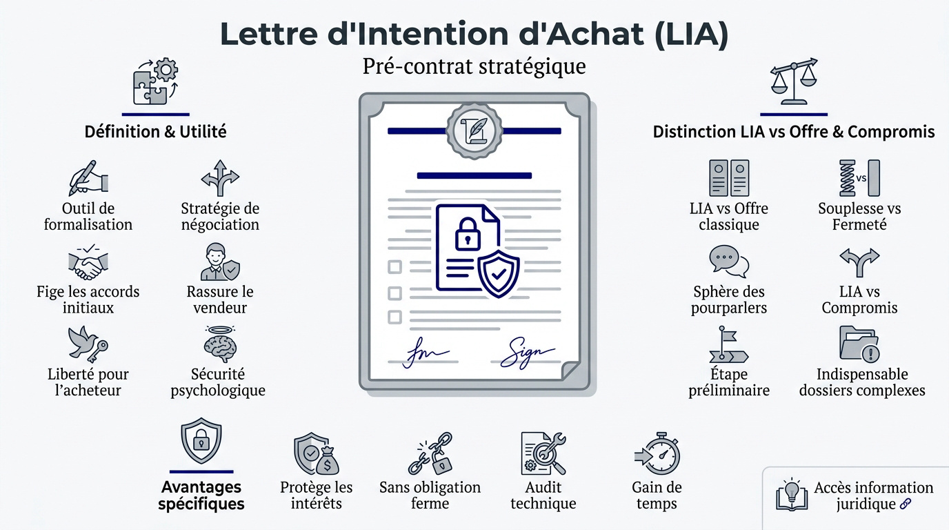 Lettre d'intention d'achat sécurisant une transaction