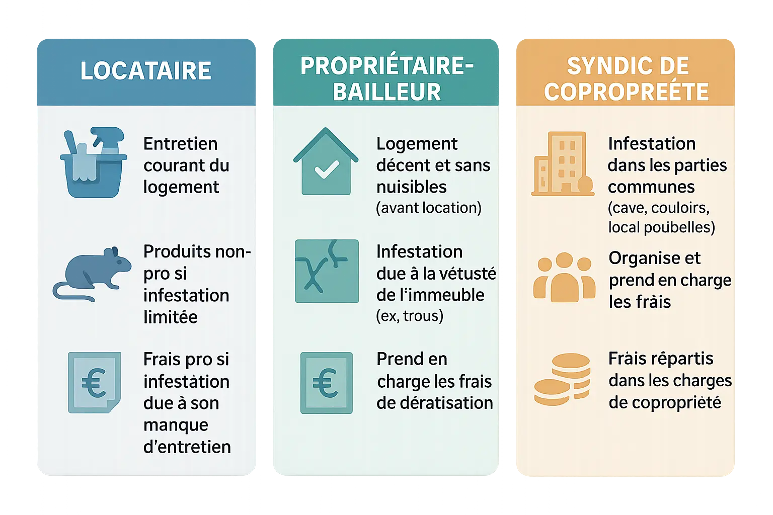 Illustration schématique des responsabilités en cas de dératisation à Meudon