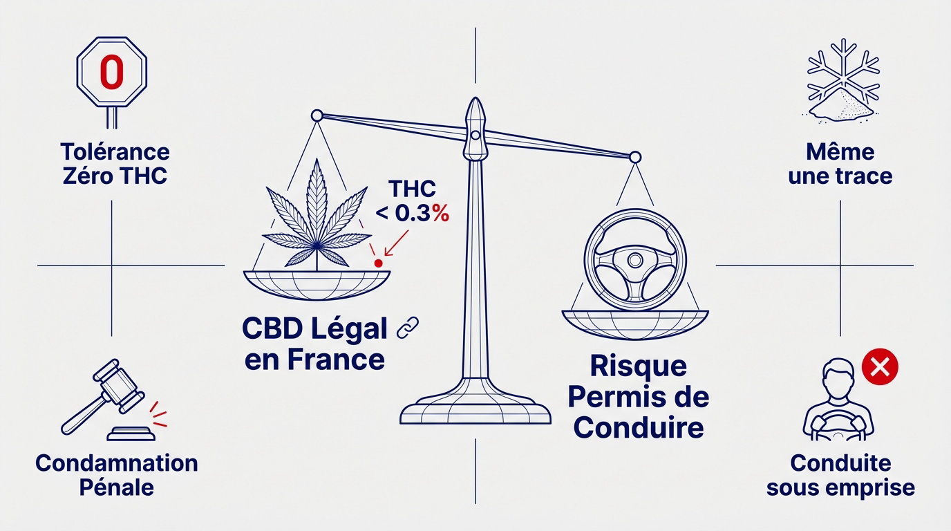 Contrôle routier et dépistage de THC après consommation de CBD