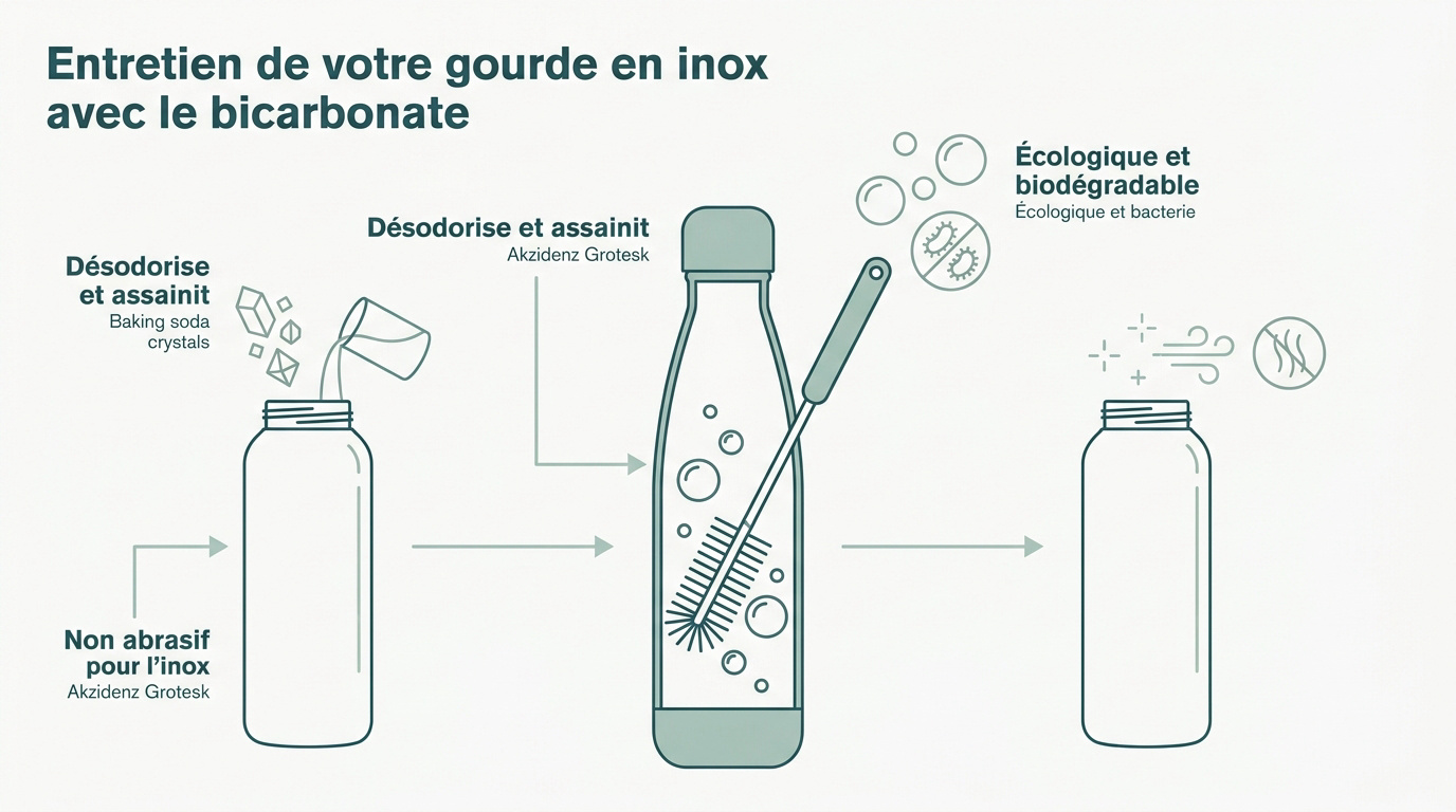 Nettoyage gourde inox