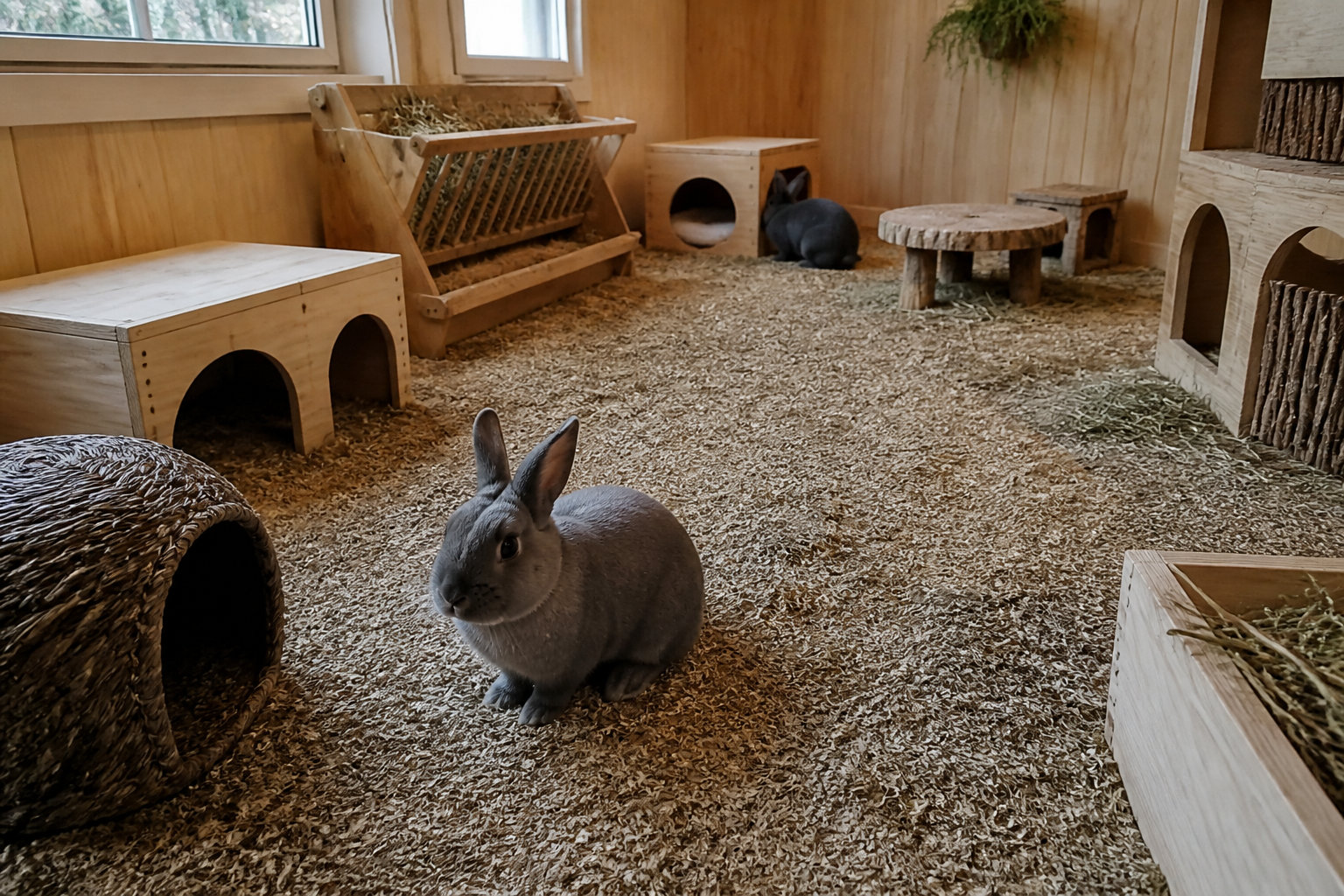 Aménager l'habitat des lapins nains