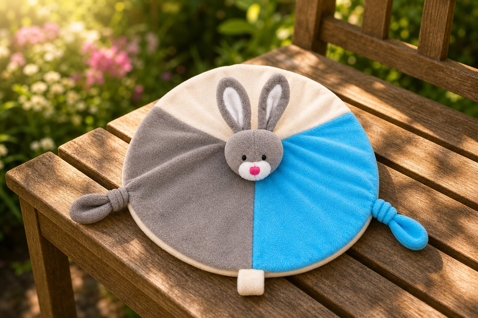 Doudou Lapin Gris, la sobriété d'un doudou classique