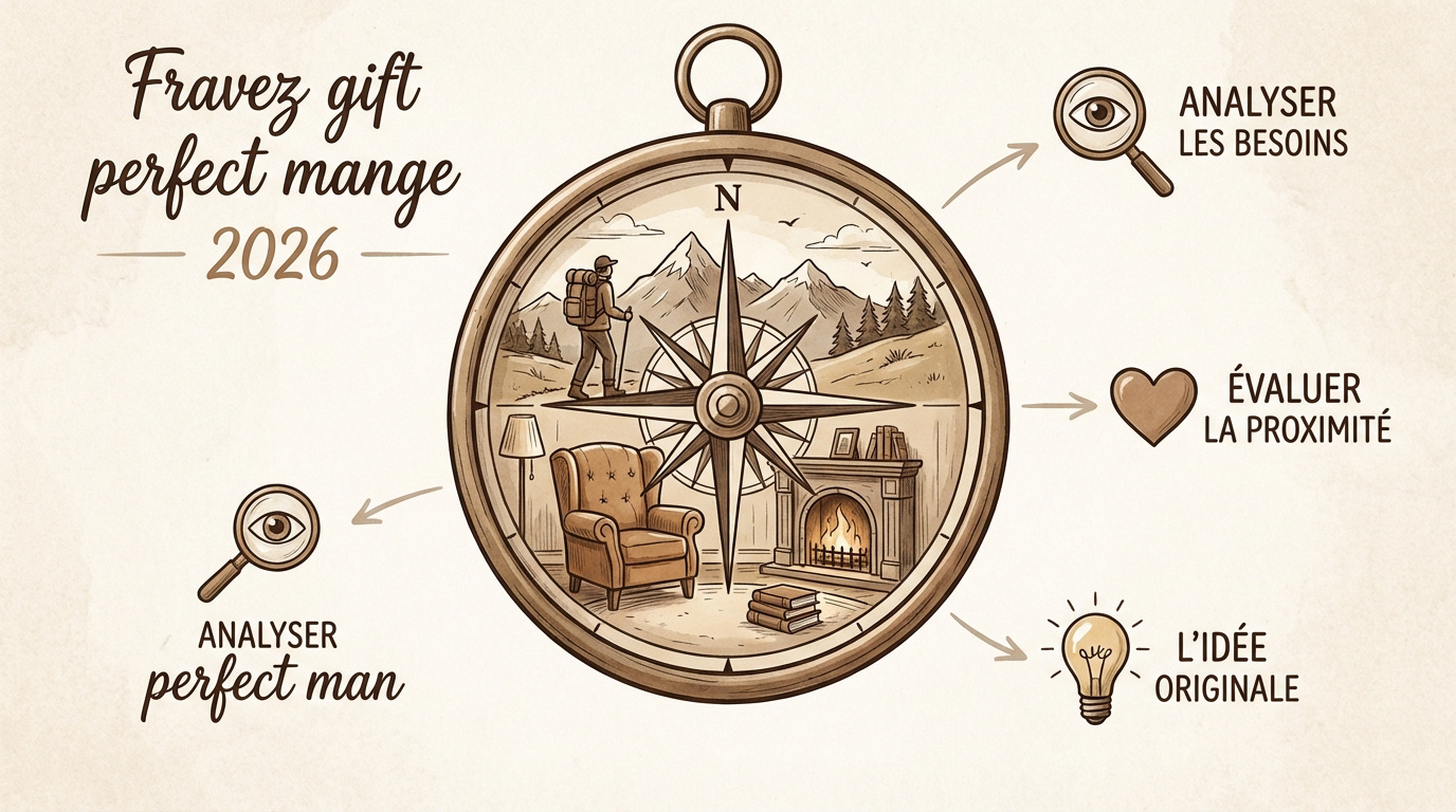Boussole symbolisant la recherche de l'idée cadeau homme idéale