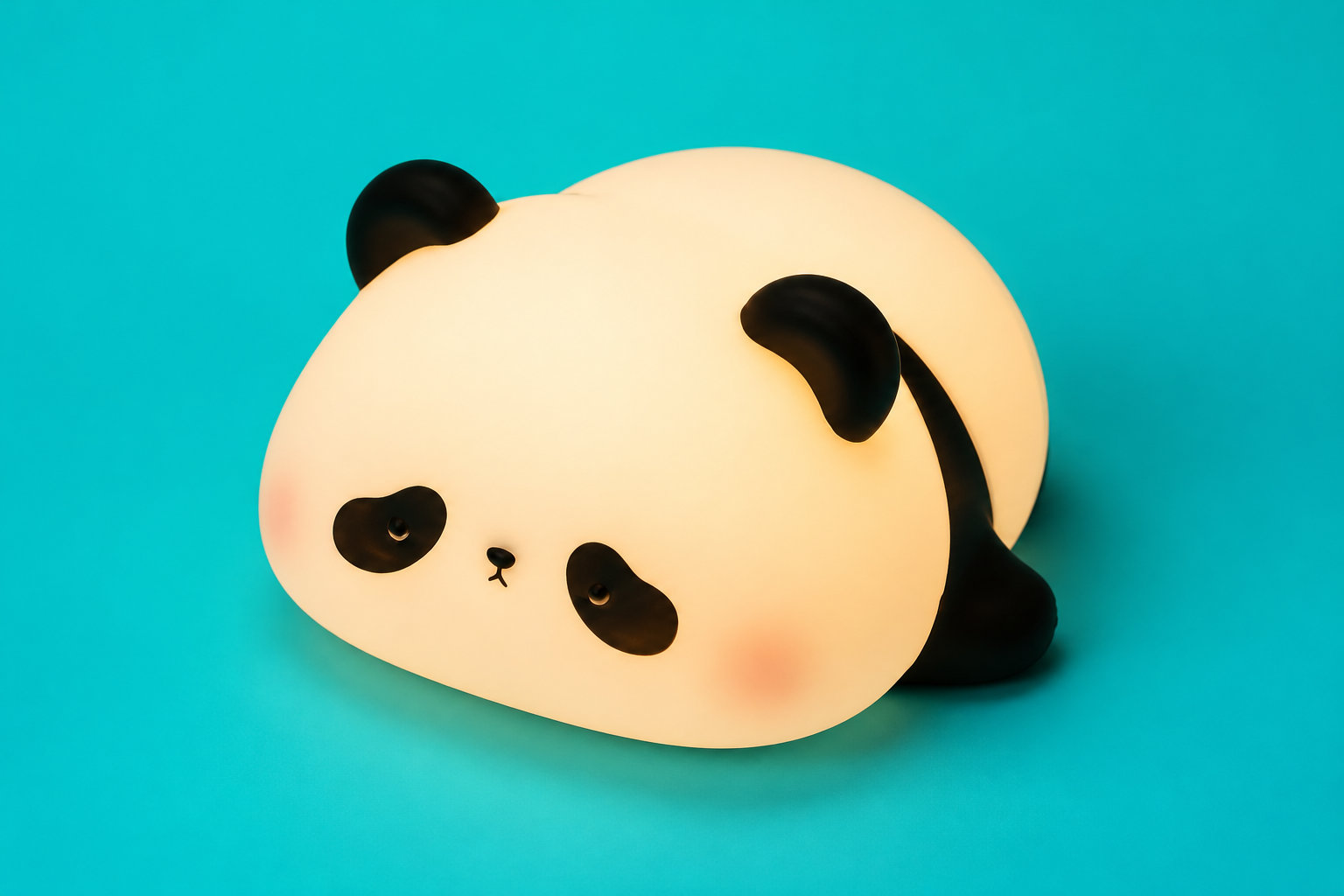 Veilleuse panda en silicone : un compagnon tout doux